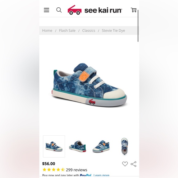 See Kai Run Stevie Tie Dye Shoes - Picture 1 of 8